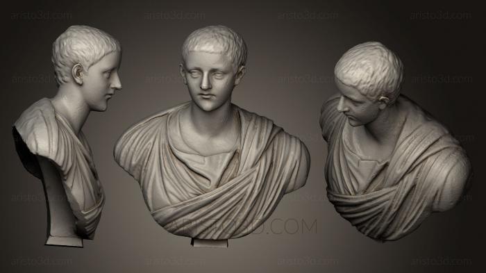 Busts and heads antique and historical (BUSTA_0553) 3D model for CNC machine